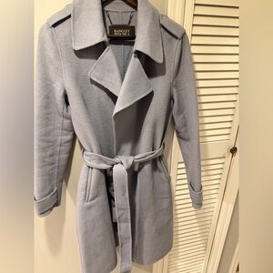 Badgley Mischka Soft Blue Trench Coat